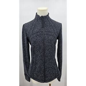Lululemon 
Define Jacket Magnetized Jacquard Black White